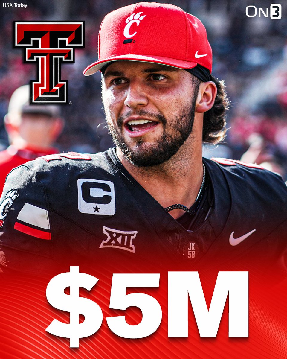 NEW: Brendan Sorsby and Texas Tech have agreed to an NIL deal around $5M for the 2026 season, <a href="/PeteNakos/">Pete Nakos</a> reports🤯

on3.com/news/texas-tec…