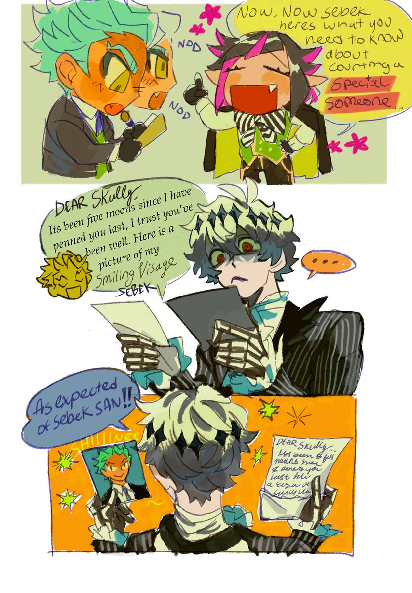 KermitRolling's tweet image. Sebskully  🎃
⚡️…I like to imagine they would be penpals 🥹🥹🥹