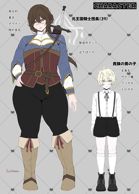 新作漫画の男の子のキャラデザこんな感じです!
可愛いクソガキを描ける様に頑張ります!!
あとヒロインは年相応にやつれた感じにしたかったので髪や瞳の色を少し変更しております。
とりあえずはこれで置いといて、これからラフ作業に取り掛かります💪✨ 