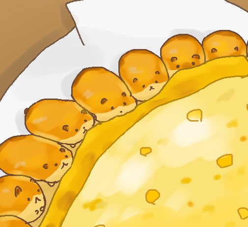 warurugi's tweet image. 小さなハムスターが集まっているように見えてとても可愛い…🐹