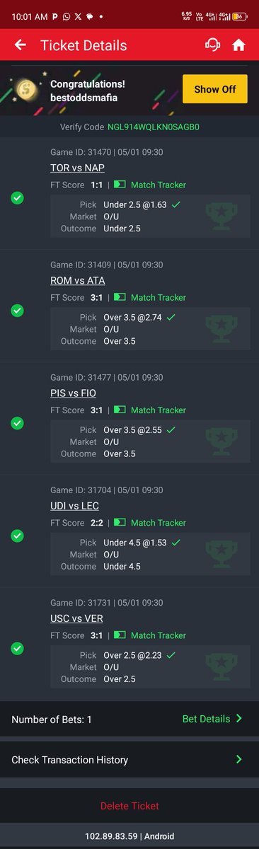 Good morning result 🌞