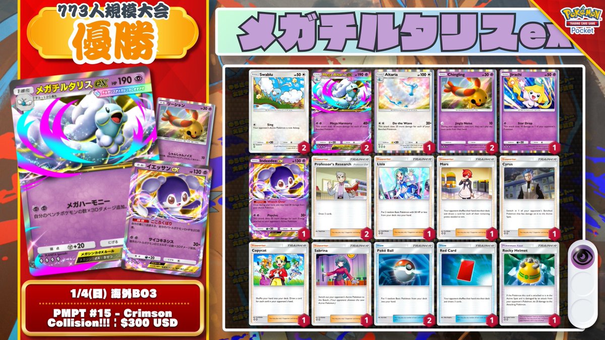 ポケポケ 環境デッキティア表 ／ 🏆『紅蓮ブレイズ』 環境➂週目