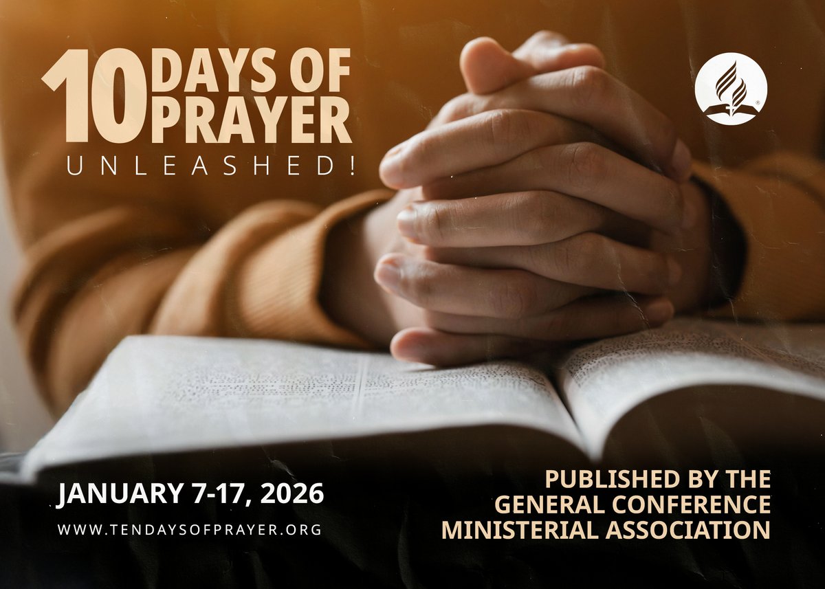 I personally invite you to join the entire global church family for a special time of consecration, surrender, and intercession. From January 7–17, we will be united in the 10 Days of Prayer. Our theme this year is "UNLEASHED!". Maranatha!