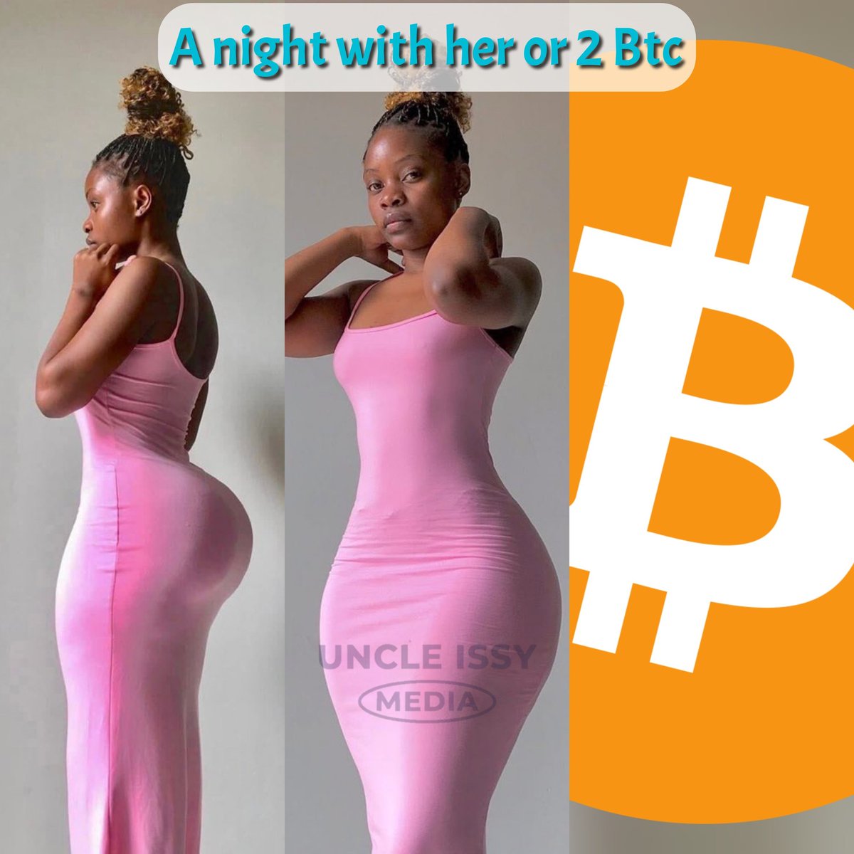 UncleIssy's tweet photo. Her or 2 Btc? I find it very difficult to make a choice 🥺,
Please Choose wisely 👇🏽 https://t.co/BrGvtBYe6e