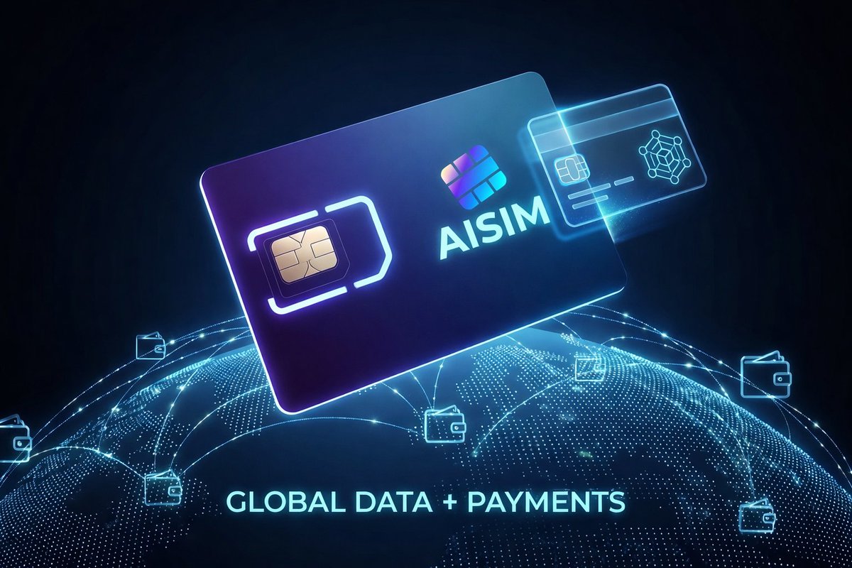 ⚡️⚡️A SIM card shouldn’t just put you online —
it should connect you to value too.💎

That’s what AISIM is doing:
turning old telecom into a Web3 mobile network
where connection and payments live together.

No banks. No barriers.🌍💳
One SIM — global data + global payments.