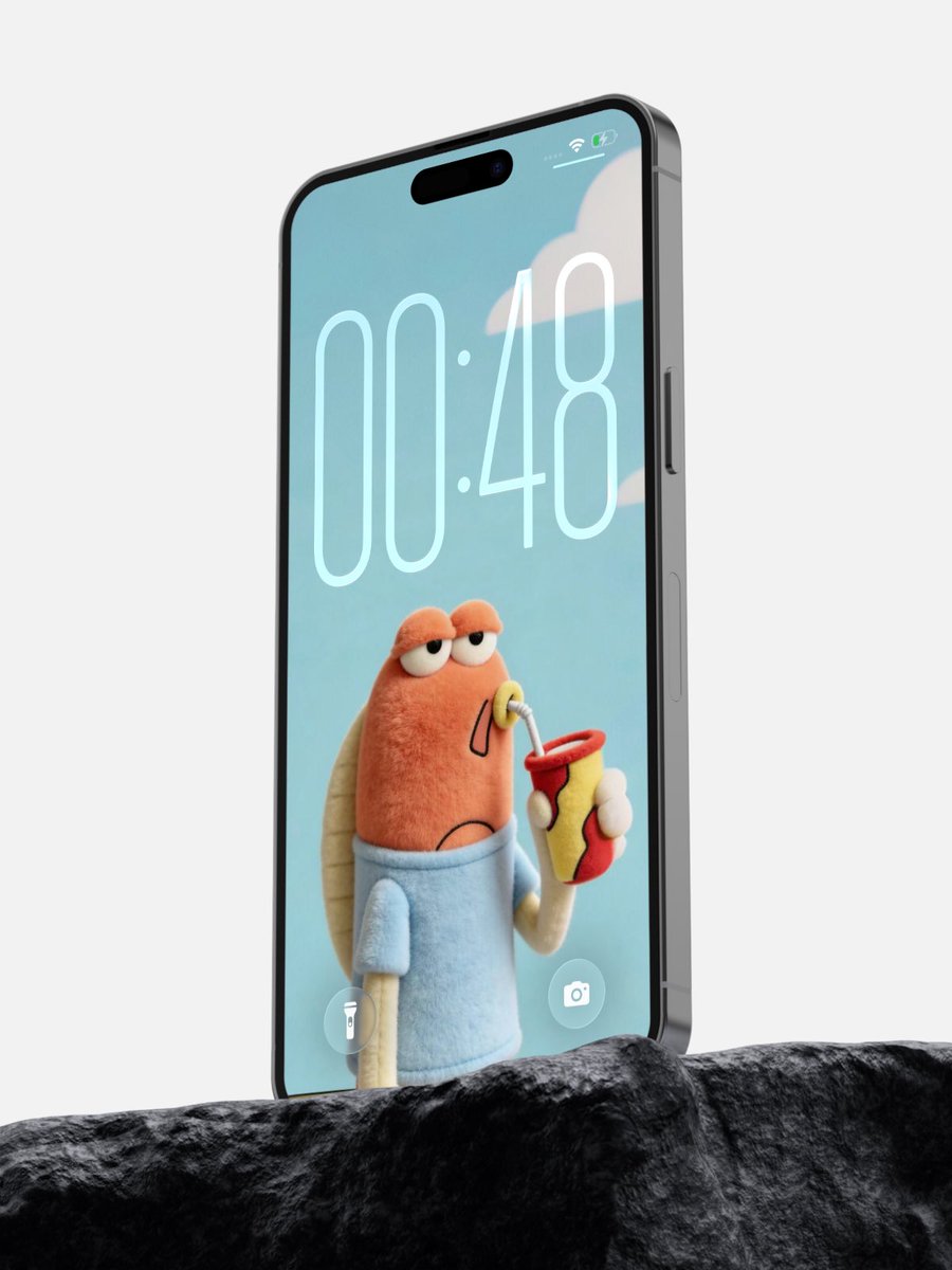 VisionWallpper's tweet photo. The residents of Bikini Bottom #wallpaper #spongebob #ios26 #iphonewallpaper https://t.co/SzHq4W6MGI