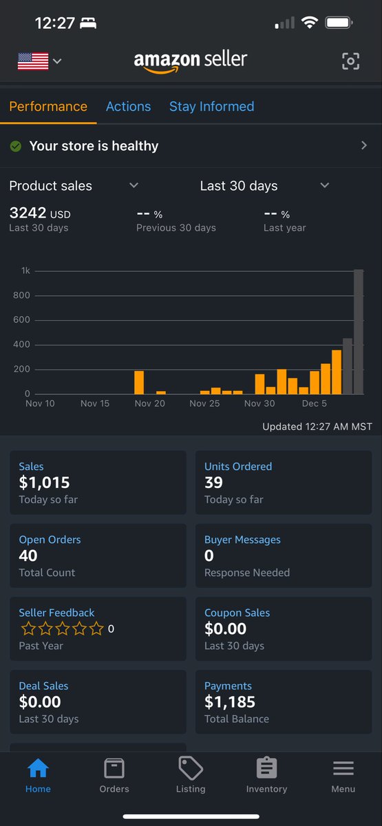 GoldenFlips's tweet photo. Past 1k sale in a day back in December. It was 1.5k at eod. #fbm #q4season https://t.co/FQ8w0j1qES