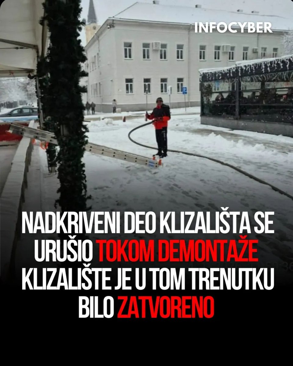 Inđijski ćaci sada lažu kako je nadstrešnica pala "tokom demontaže". Jeste svi se mi kopčamo na leđima i verujemo u vaše objave umesto svojim očima.. Pukom srećom niko nije povređen!