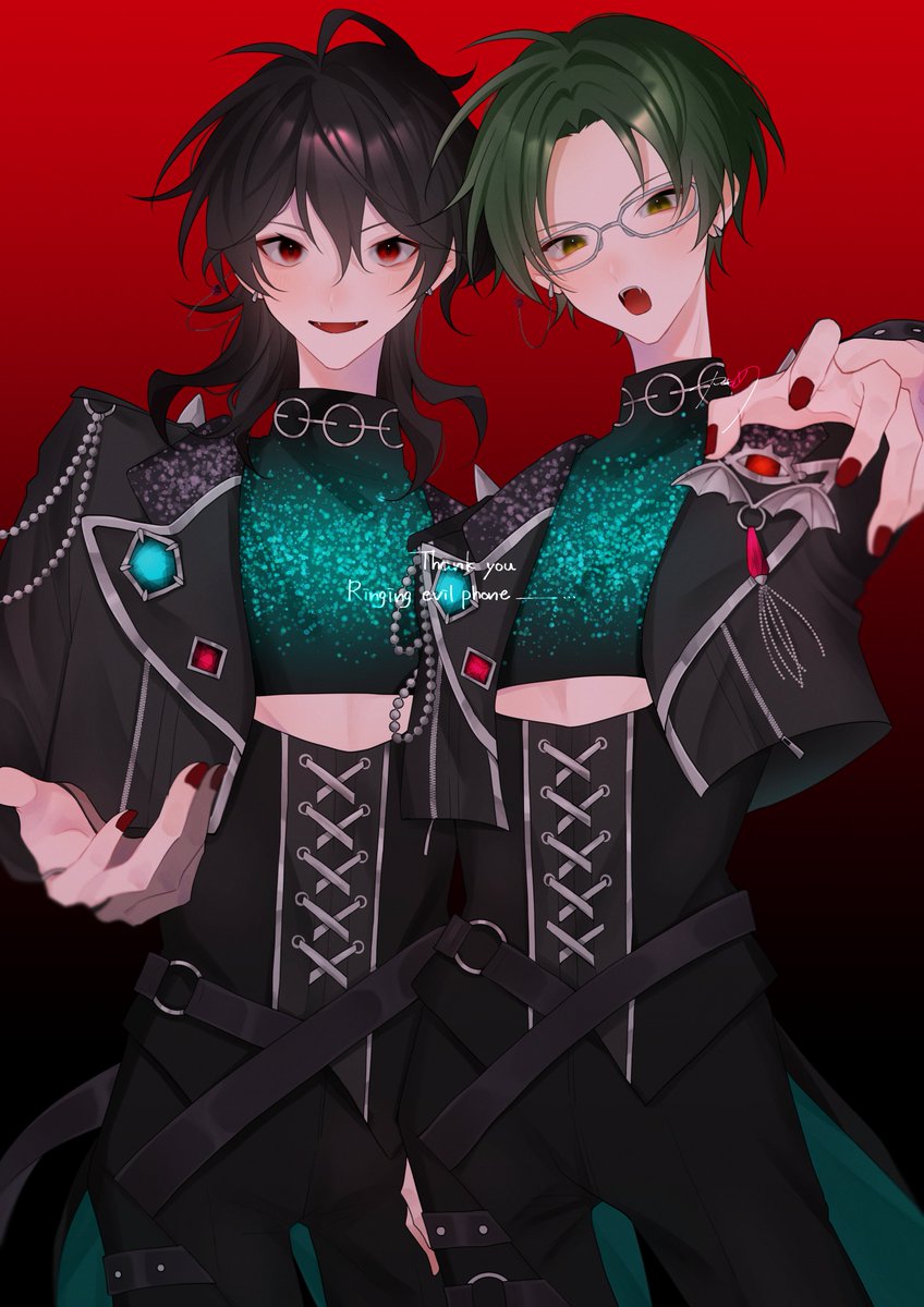 描き初めれけさん👿📞