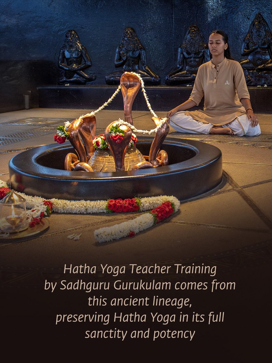 ishafoundation's tweet photo. Discover the lineage of Sadhguru Gurukulam's classical Hatha Yoga practices. https://t.co/jooH7TktSc