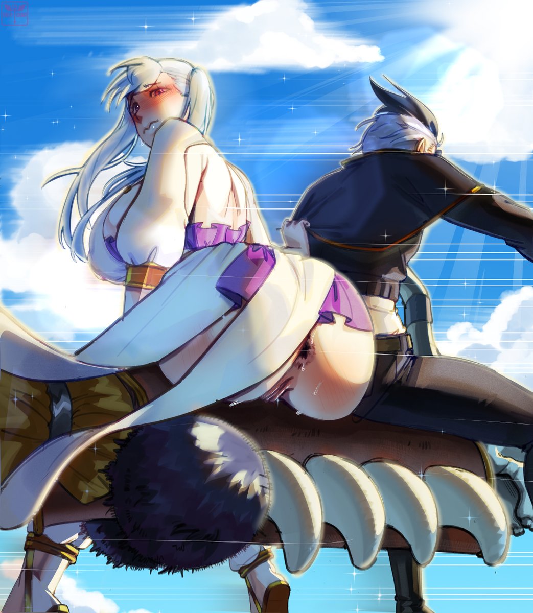DeviCharloteRen's tweet photo. Noelle and Magna.

I think you already know why Noelle hasn't flown on a broomstick again.

Please support the drawing https://t.co/vzvBxlo2iD