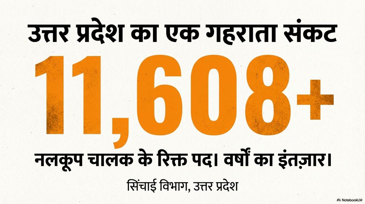 सिंचाई विभाग में 2016 के बाद नलकूप चालक की भर्ती नहीं हुई और विभाग में नलकूप चालक के 11608+ सीटें खाली पड़ी हैं।

#नलकूप_चालक_की_भर्ती_जारी_करों
#TubewellOperatorBhartiDo

<a href="/myogiadityanath/">Yogi Adityanath</a> <a href="/kpmaurya1/">Keshav Prasad Maurya</a> <a href="/brajeshpathakup/">Brajesh Pathak</a> <a href="/swatantrabjp/">Swatantra Dev Singh</a> <a href="/UPGovt/">Government of UP</a> <a href="/yadavakhilesh/">Akhilesh Yadav</a> <a href="/VikashMauryaSLN/">Vikash Maurya</a>