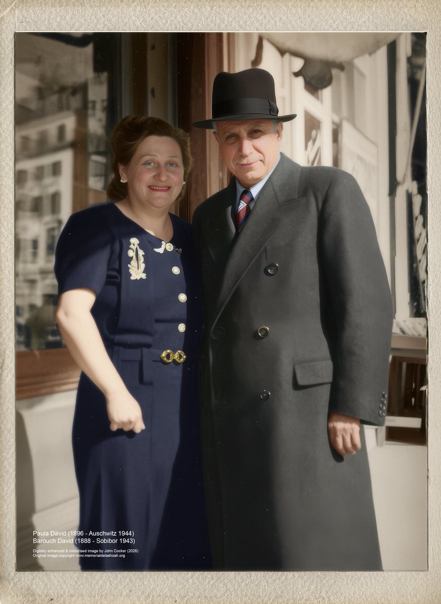 joecocker15's tweet image. On this day in 1888, a Greek Jewish man was born. Living in France, on the 23 Mar 1943 he was deported from Drancy transit camp to the Sobibor extermination camp where he perished. His wife and children perished in Auschwitz. His name was Barouch David

Support @Sticht_Sobibor