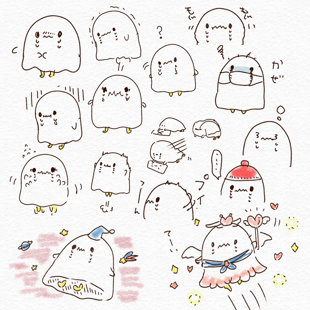 _chiiman's tweet image. 休み明け、ねむくてつらい🫠
なのでらくがきを…✏