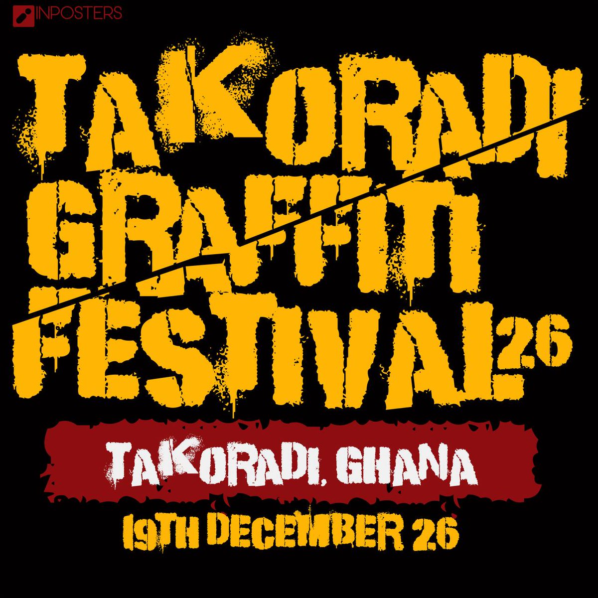 Imposters_Gh's tweet photo. We're hosting our first all-graffiti festival in Tadi on 19 Dec.26. Artists wil take 2 d streets, walls wil become canvases, n d city wil speak tags, throwups and graffiti... Stay close #TakoradiGraffitiFestival #InPostersArtCollective #StreetArtGhana #GraffitiCulture #Takoradi https://t.co/RkE6mfhmyT