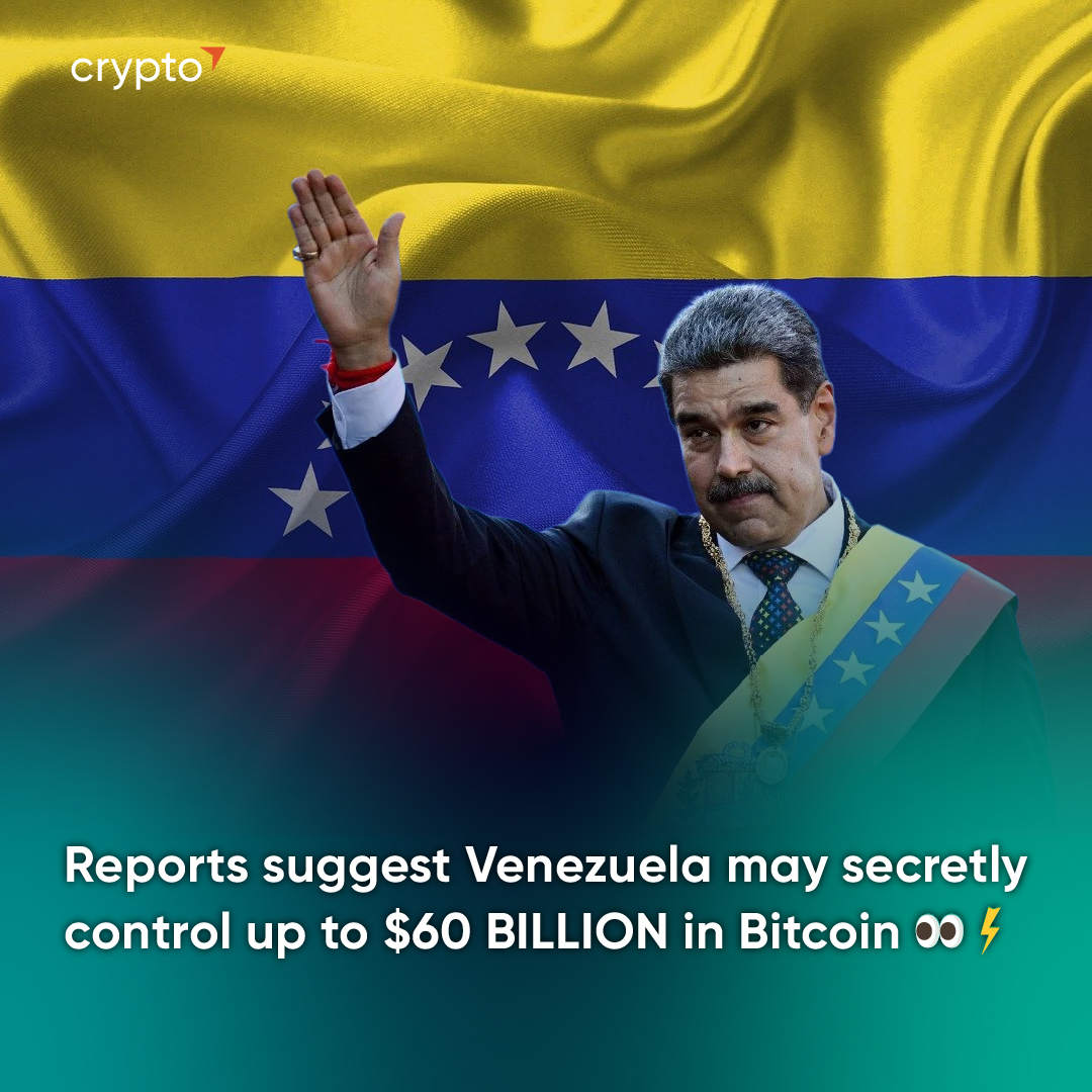🇻🇪 Reports suggest Venezuela may secretly control up to $60 BILLION in  Bitcoin 👀⚡️ If true, the Maduro regime could be sitting on one of the  largest state-level BTC holdings in the