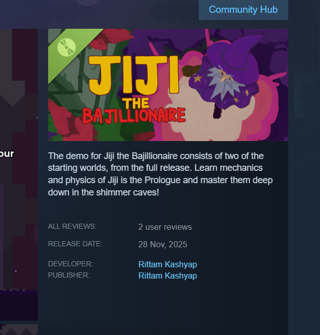 my demo is currently sitting at 2 reviews. If you played the game, please leave a review. If you haven't played it, go play it cz its fun :))))))

#indie #indiegame #IndieGameDev #godot #demo #gamedevelopment