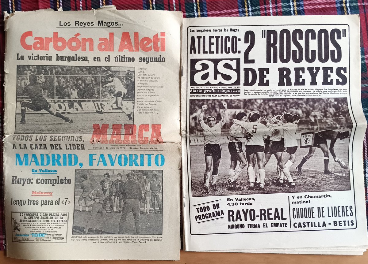 Muchos son los titulares que tienen como protagonista al Burgos en Reyes. Historia de nuestro club y estos periódicos originales no se pueden perder.El Burgos es y será un club que nos hace sufrir pero las alegrías no hay quien nos las quite. Los Reyes se portan!.