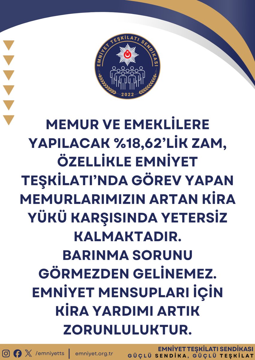 Son dönemde açıklanan yıllık zam oranlarının, ülkemizde yaşanan yüksek enflasyon ve hızla artan hayat pahalılığı karşısında son derece yetersiz kaldığı açıkça görülmektedir. Memur maaşlarının reel değerinin ciddi biçimde erimesi, alım gücünün her geçen gün daha da düşmesi; kamu