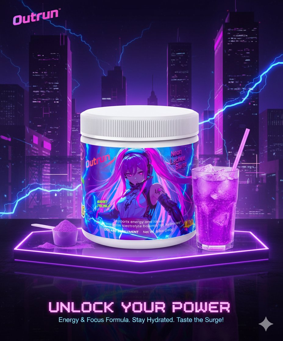 OutrunPower's tweet image. ⚡ UNLOCK YOUR POWER ⚡
Fuel your grind. Sharpen your focus.
Hydration meets high voltage energy.
💜 Clean energy
💙 Laser focus
🔥 Electro-charged flavor
One scoop. One glass.
Welcome to the Outrun state of mind.
🚀 Stay hydrated. Stay sharp. Taste the surge.
#Outrun…
