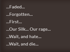 palewoven's tweet image. had a complete evil ship thought
locked by just existing, both abandoned by silk

their lines are so #hmmm 
lmk silksongtwt did i cook