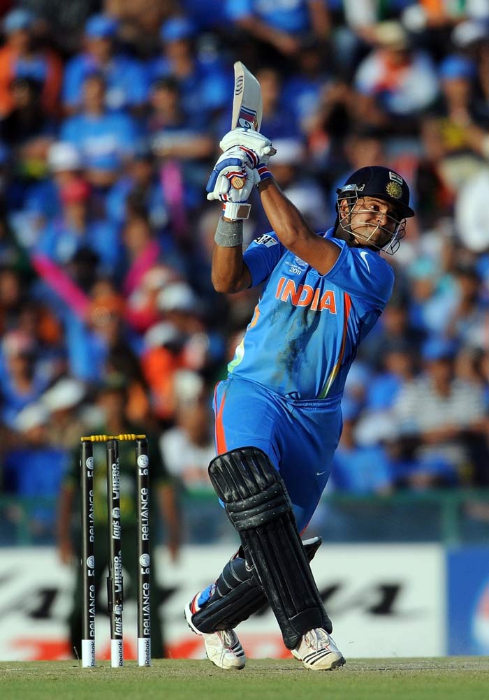 2) Suresh Raina 36*(39) v Pakistan in the ICC Cricket World Cup SF, Mohali

This knock isn't given the importance it deserves. 

In a high octane semi-final om a good pitch, India were in danger of getting bowled out for a sub par total.

Raina walked in when Sachin Tendulkar