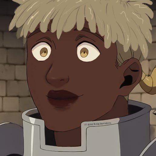 darkskinedits's tweet image. Delicious in Dungeon characters with Dark skin