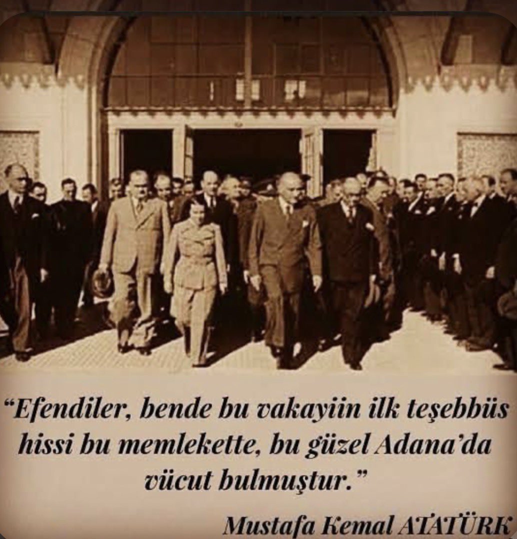 gsahinn74's tweet photo. 5 Ocak 1922 🇹🇷 Adana 

Sonsuz saygı ve minnetle 🙏 https://t.co/fReE6PLFCT