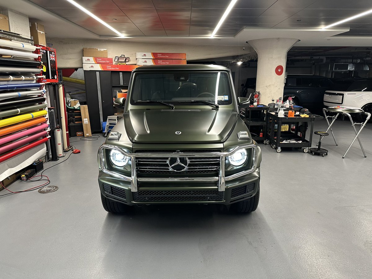 WrapBest's tweet photo. Perfection in details. Absolute protection.

This is a brand-new Mercedes-Benz G550 Final Edition, fully wrapped in matte PPF by @llumarfilms 

📲(917) 529-2973

@bestallcarwrap @mercedesbenzgclass @ppf https://t.co/fqjPTjectQ