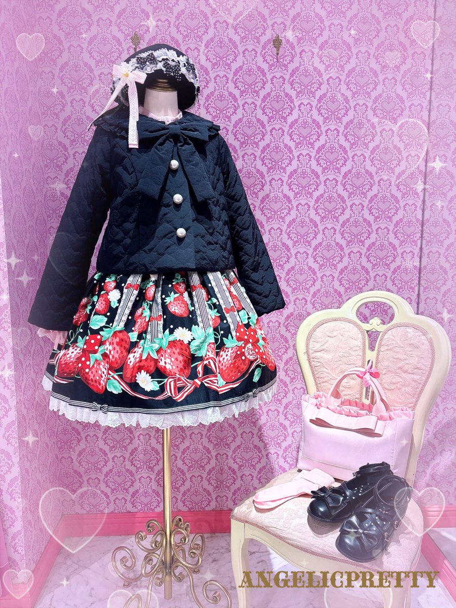 ୨୧‿‿‿‿‿‿‿‿‿‿‿‿୨୧.｡ 🎀🍓💗摘みたていちごジャンパースカートSet