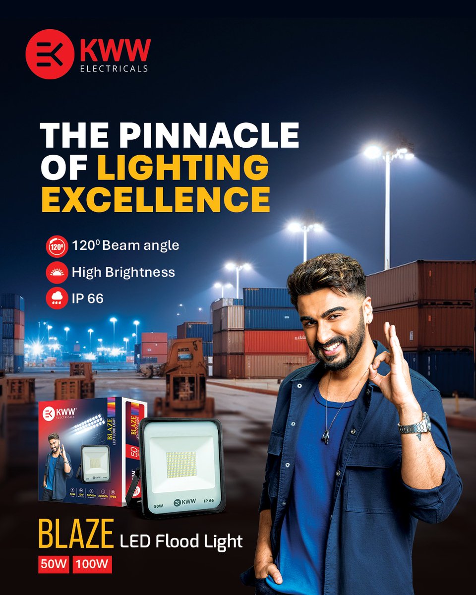 kww_electricals's tweet image. KWW BLAZE LED Flood light delivers brilliance. Engineered for power, precision, and performance—lighting up every corner with unmatched excellence.
#blaze #floodlight #LEDlight #LED #LEDLighting #Ecofriendly #kwwled #kwwelectricals #LEDlighting kwwelectricals.com