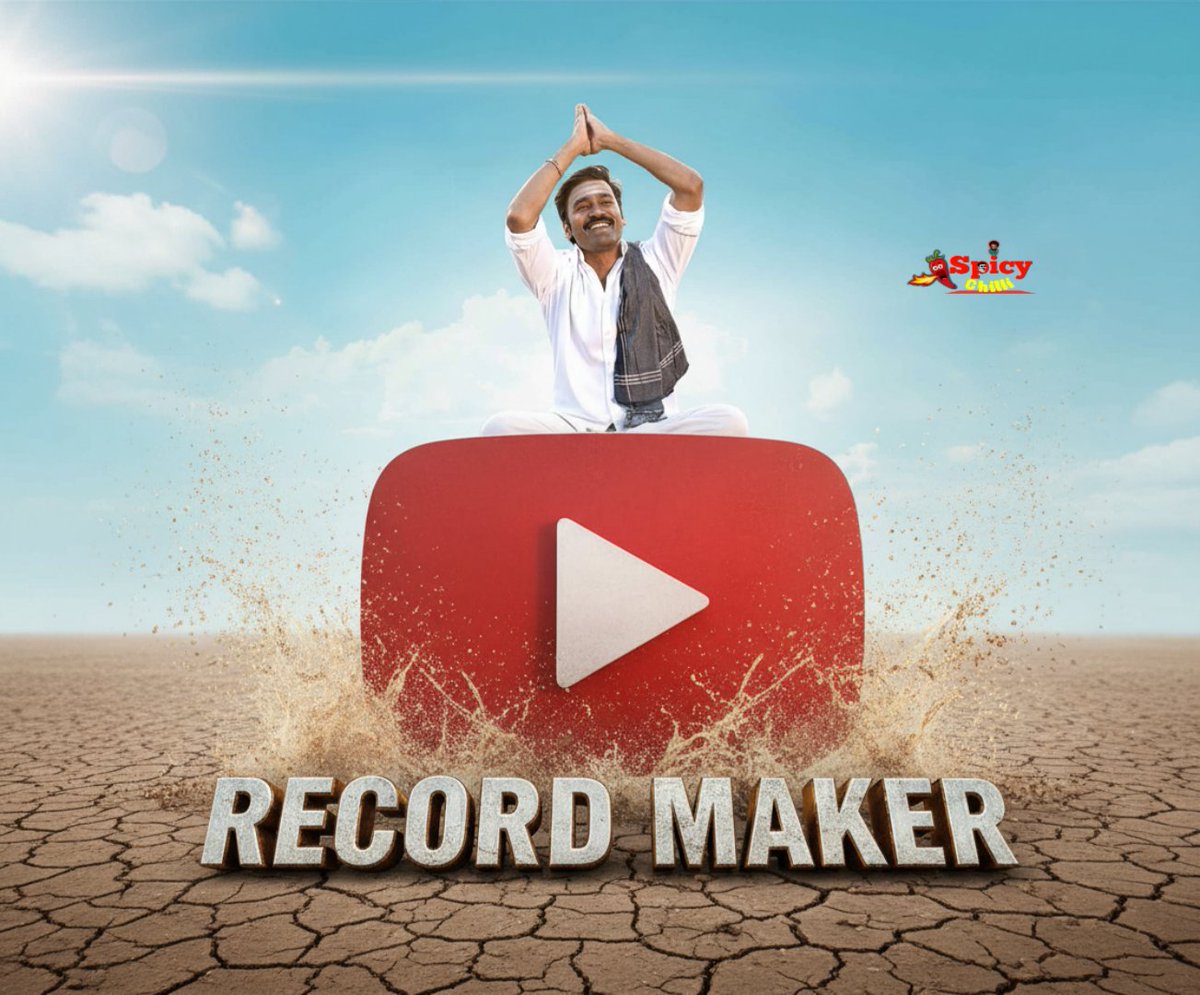 Our #Dhanush𓃶 has achieved 100 million views 30 times on YouTube. He is the only one in Kollywood to hold this record.