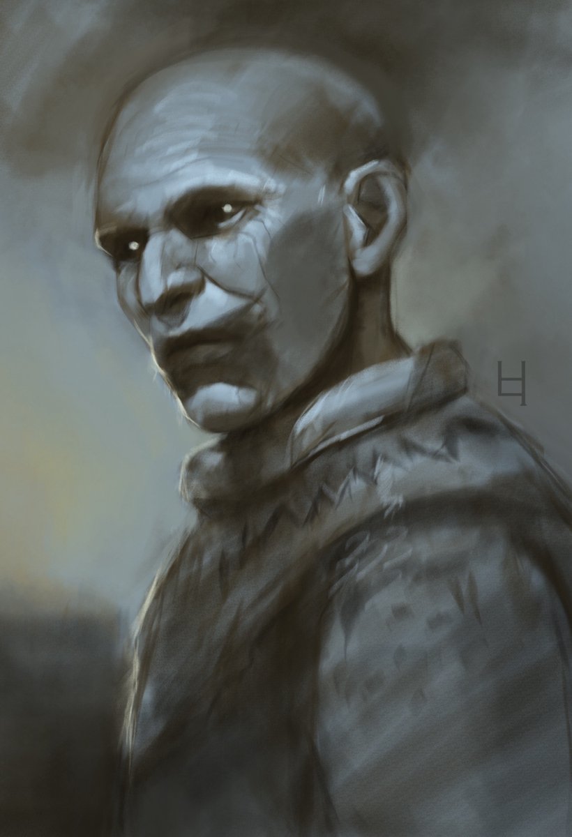 A little study of a vampire, from upcoming game The Blood of Dawnwalker. 

This peasant, is officially joining the fan club.

#fanart #TheBloodofDawnwalker #sketch