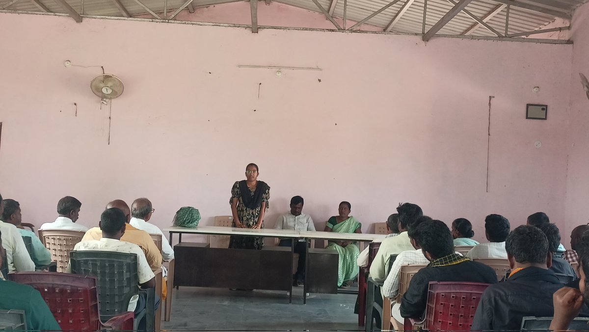 Aeo_Patherched's tweet photo. Today Conducted awareness meeting about Farmer registry at Patherched village Narwa Mandal @collector_nrpt @MJSudhakar8 https://t.co/Z187zAC9br