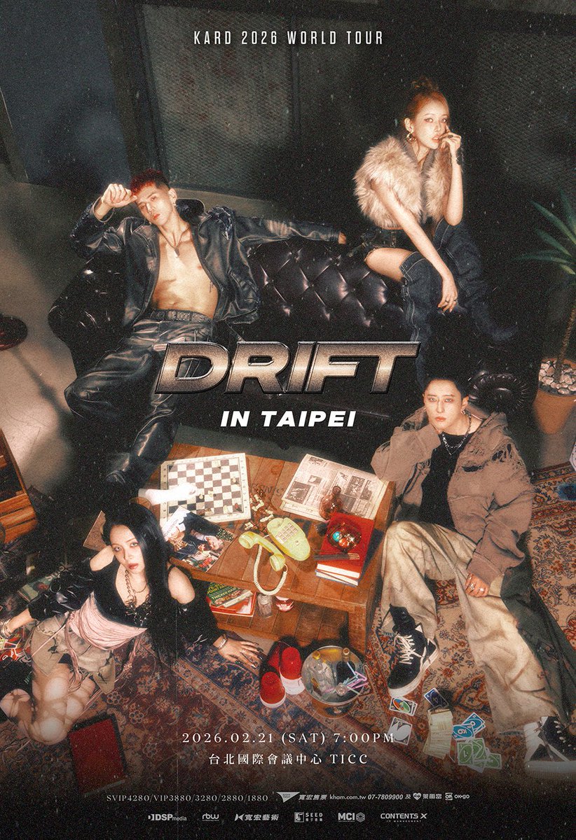 KARD_Official's tweet image. [🔔] 
KARD 2026 WORLD TOUR &amp;lt;DRIFT&amp;gt; IN TAIPEI 관련 안내 (ENG)

🔗 kard.kr/notice/695b490…

#KARD #카드
#DRIFT #DRIFTinTPE #KARDinTPE