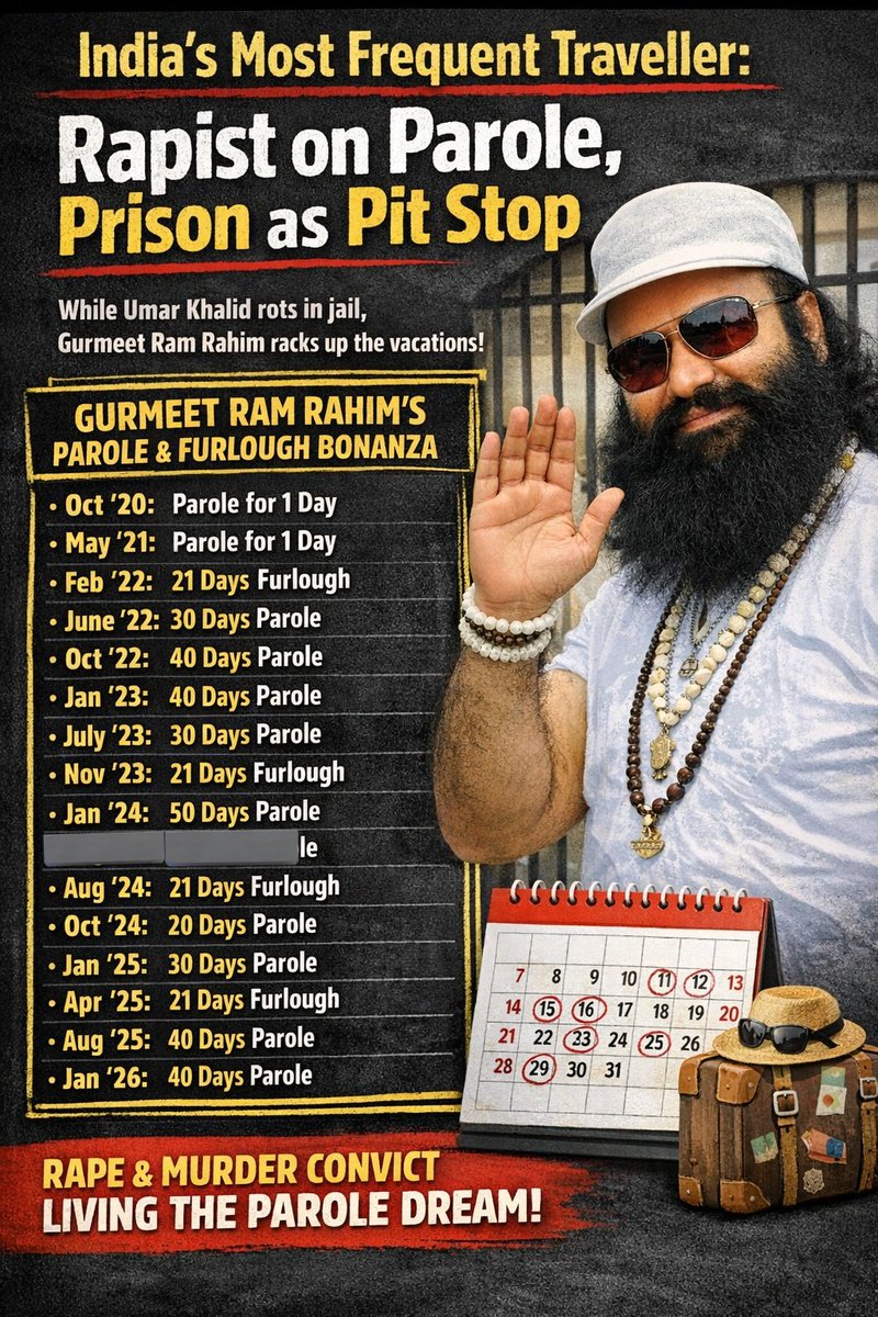 Solutionxxyyzz's tweet image. The Rapist sympathiser govt is Jailing the scholars and scientists while giving consistent parole to rapist.

मेरा देश बदल रहा हैं!!!!