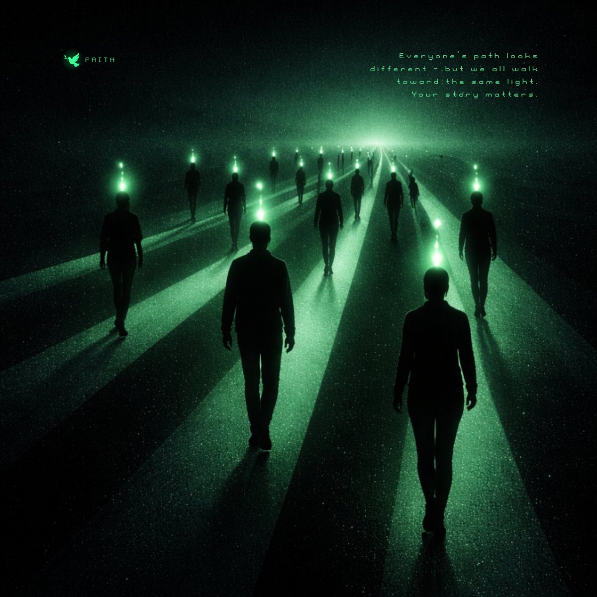 Everyone’s path looks different — but we all walk toward the same light.

Your story matters.