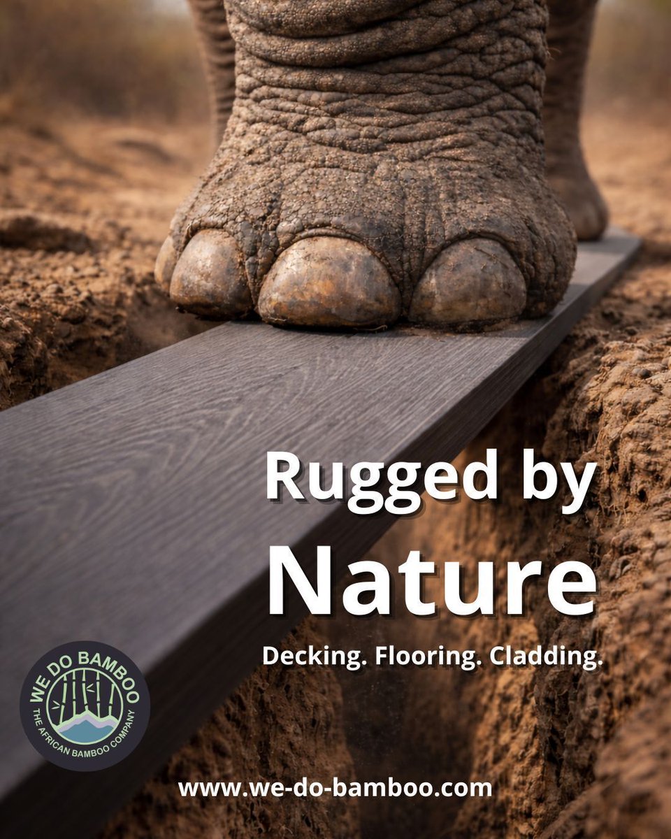 Rugged by nature.

Decking, flooring and cladding
built for real-world conditions.

Explore bamboo composite materials:
we-do-bamboo.com/bamboo-composi… 

#bamboocomposite #construction