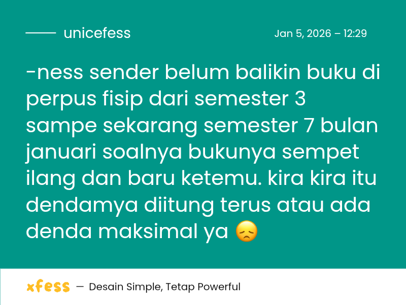 UNNES MENFESS🍌 tweet media