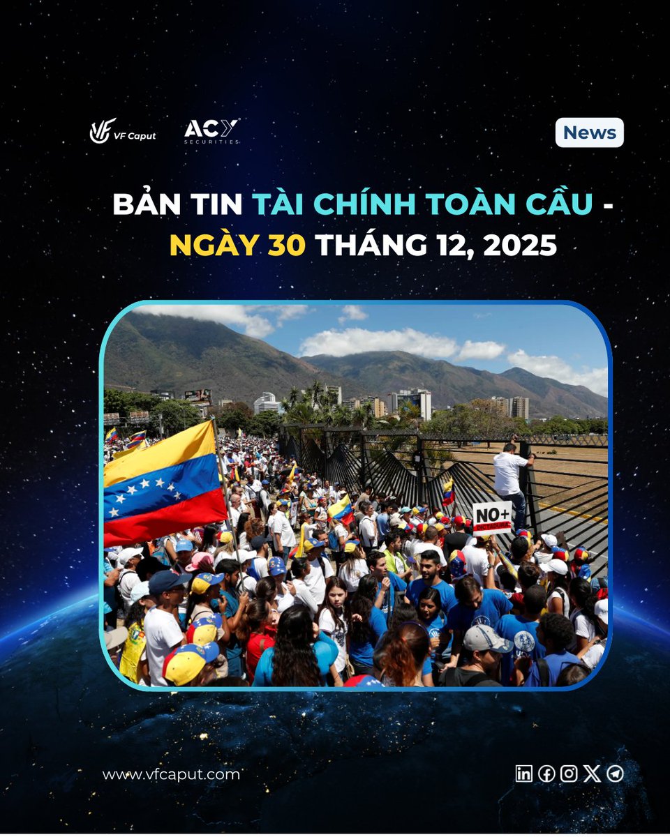vfcaput's tweet photo. 🌐 BẢN TIN TÀI CHÍNH TOÀN CẦU – NGÀY 5 THÁNG 1, 2025  

Mỹ – Venezuela: Chiến dịch 'Absolute Resolve' &amp; Maduro dự kiến ra hầu tòa tại New York". 

#ACY #VFCAPUT #MARKETNEWS #NEWS #TINTUC https://t.co/b6MxIXEOrD