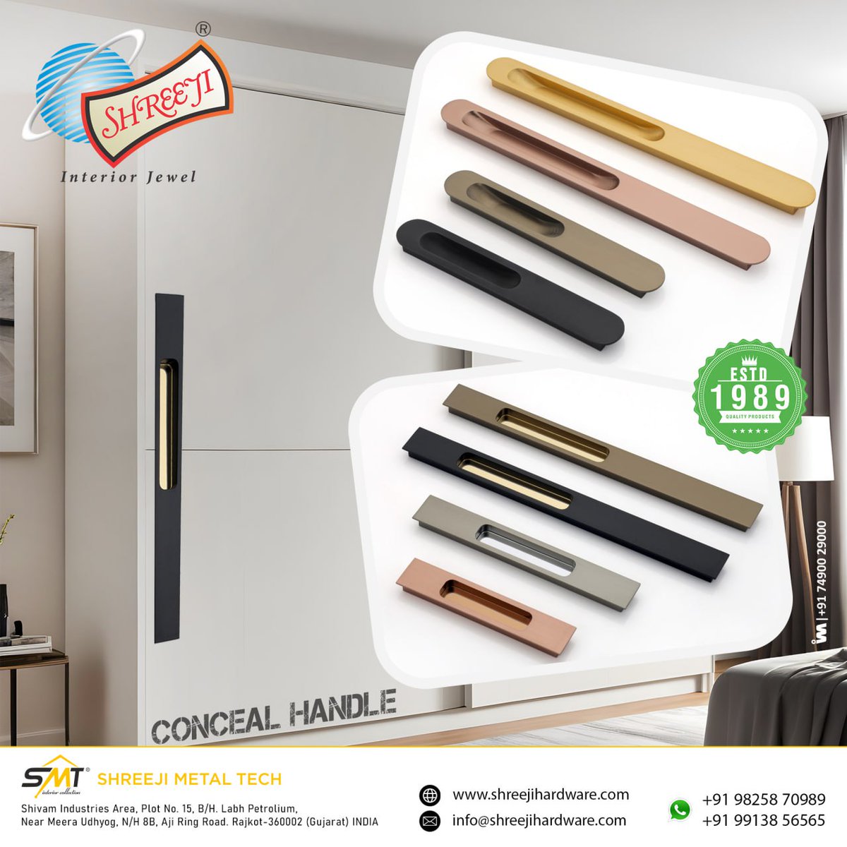ibais_hardware's tweet photo. SHREEJI METAL TECH (RAJKOT)
For enquiry via WhatsApp click:
https://t.co/J441a0U2dn
Mr. Dharmikbhai - 98258 70989
Helpline No. : - 99138 56565
#cabinethandle #profilehandle #doorfitting #doorhardware #handle #handlehardware #hardwarefitting
.
@ibais_hardware https://t.co/0ihbQuC2zN
