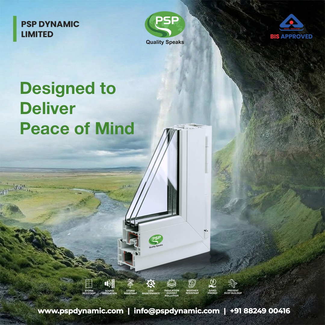 DynamicPsp's tweet image. Designed to deliver peace of mind. 📷
#PSPDynamic #PSPDynamicLimited #QualitySpeaks #uPVCWindows #PeaceOfMind #SmartLiving #EnergyEfficient #SoundInsulation #WeatherResistant #StormResistant #LowMaintenance #EcoFriendly #ModernHomes #BISApproved #BuildBetter #IndianHomes