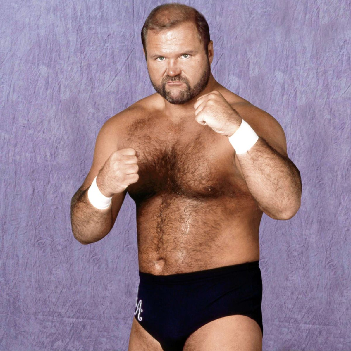 WWFWrestling1's tweet photo. ๐ท WWF studio shot - Arn Anderson! ๐ธ Photo from 1989. #WWF #WWE #BrainBusters #ArnAnderson https://t.co/kigzFh32Ya