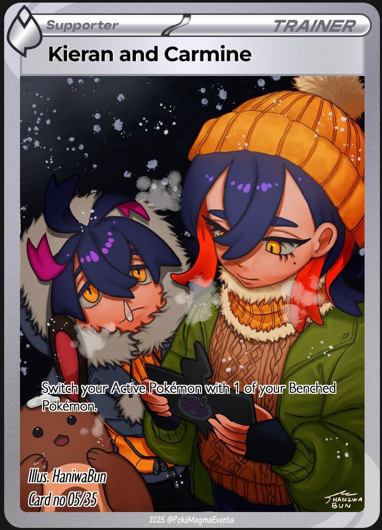 KiKi n Carmmy card I did for PokeMagma back in November I believe...