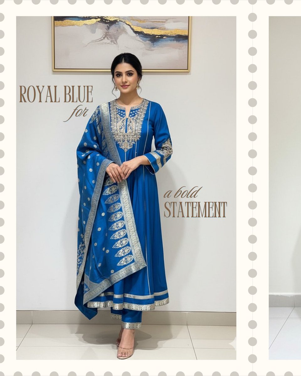 UtkristSMO's tweet photo. From bold purples and royal blues to serene neutrals and vibrant hues—each piece is designed to celebrate timeless grace, refined beauty, and effortless style.

#TimelessElegance #FashionGoals #EthnicWearCollection #FestiveFashion #IndianWear #DesiFashion #MiniSinghDesigner https://t.co/zYoWSx0Xrc