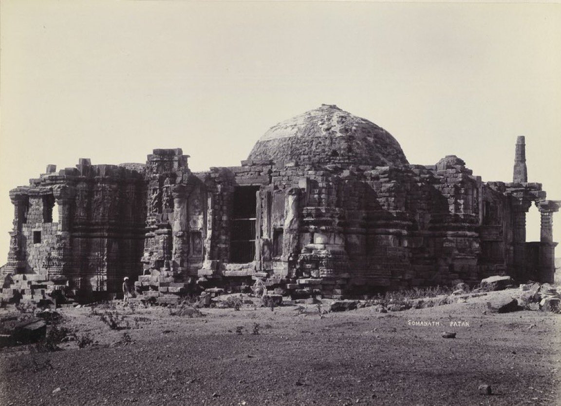 monidipadey's tweet image. Somnath temple stands as a testimony that Hindu civilisational spirit cannot be conquered, broken, or dominated. Every time it was destroyed by Muslim invaders, the temple was rebuilt by Hindus. 

Exactly 1000 years back in 1026, during the reign of Bhima I, the Turkic Muslim…