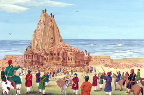 monidipadey's tweet image. Somnath temple stands as a testimony that Hindu civilisational spirit cannot be conquered, broken, or dominated. Every time it was destroyed by Muslim invaders, the temple was rebuilt by Hindus. 

Exactly 1000 years back in 1026, during the reign of Bhima I, the Turkic Muslim…