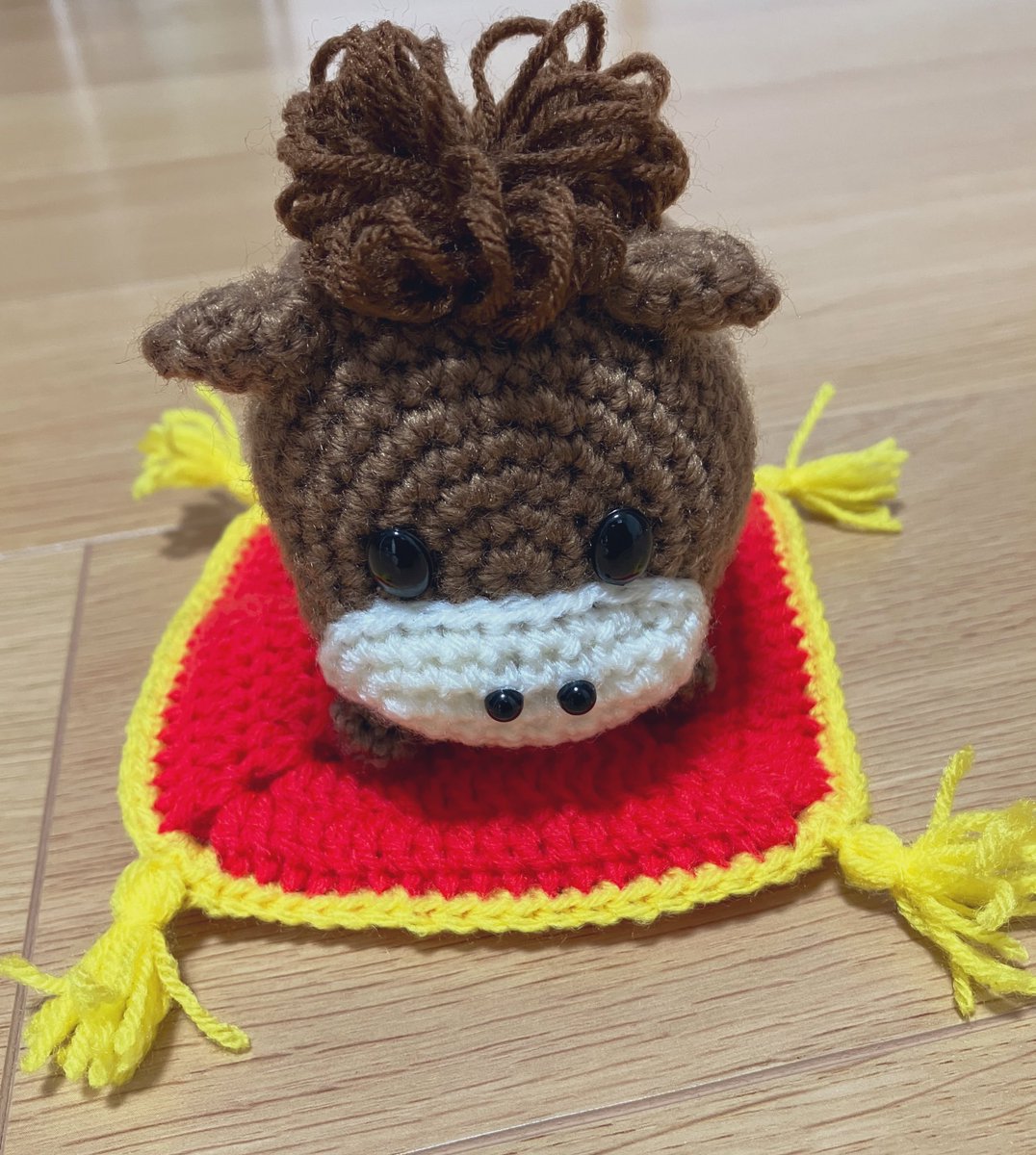 [ゆこ]あみぐるみ② あの斜め後ろ姿見たら作りたくなるのよ😂