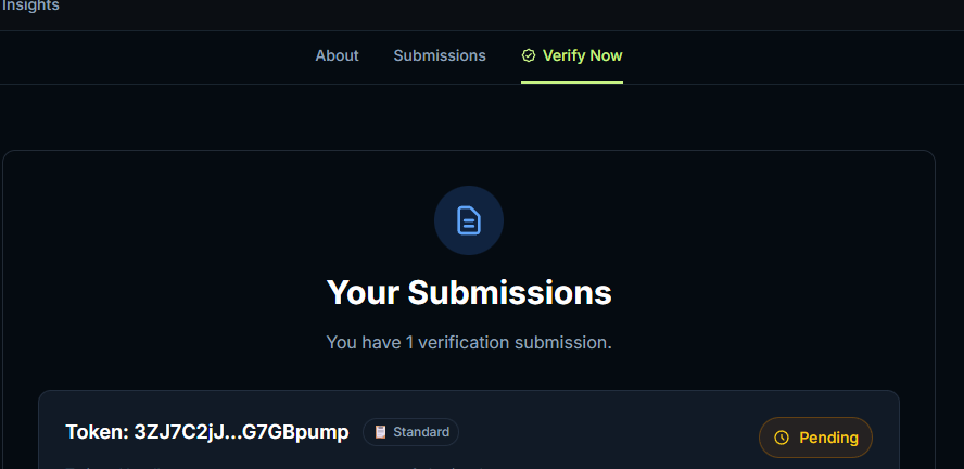 Submitted Token Verification in Jupiter

$BASEDBOT
