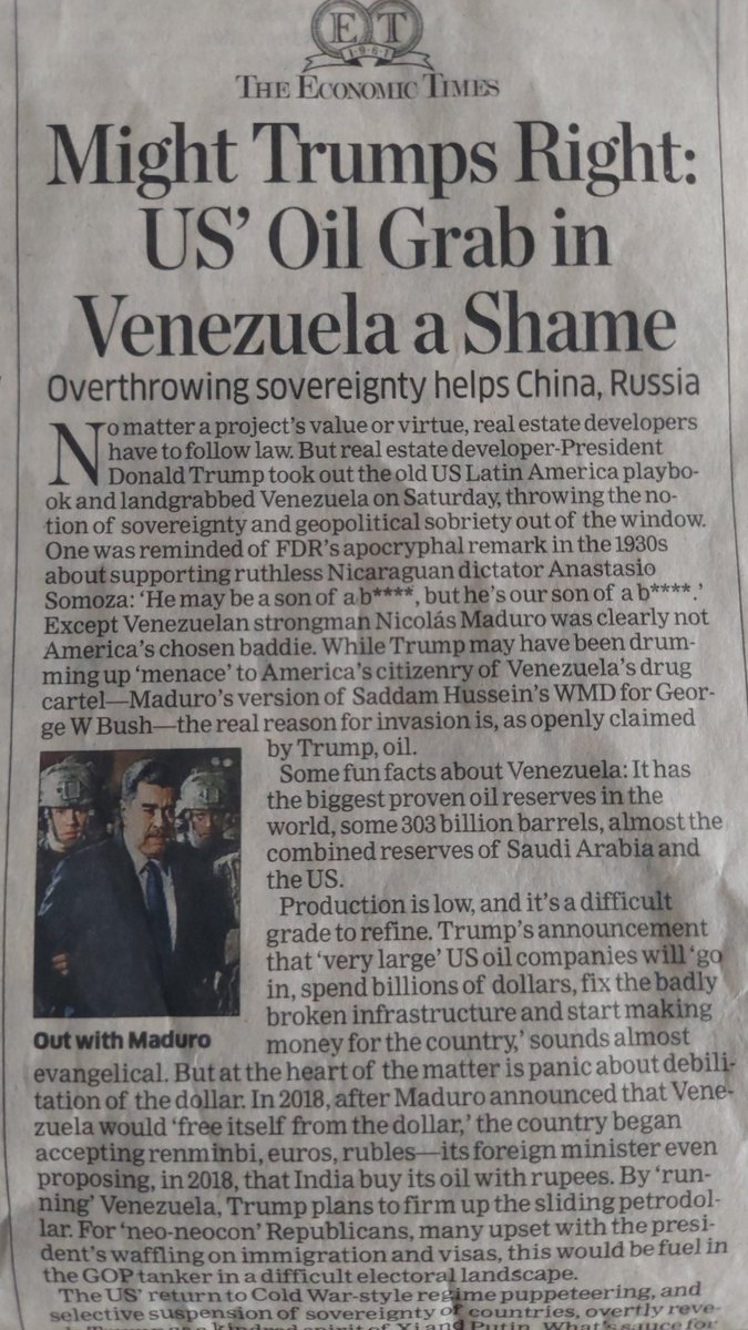 ShyamGreets's tweet photo. 🎤 Might claims it’s right,  
Self-rule fades out of sight,  
Preaches with borrowed light. 🎤
https://t.co/rtbyMGsjJY MaiKu Is My #Poem #Poetry #Haiku #Rhyme 🧑‍🎤 #Governance #Venezuela @EconomicTimes #Trump #Dada #Oilers #Oilprices https://t.co/aVEAVc1kKy